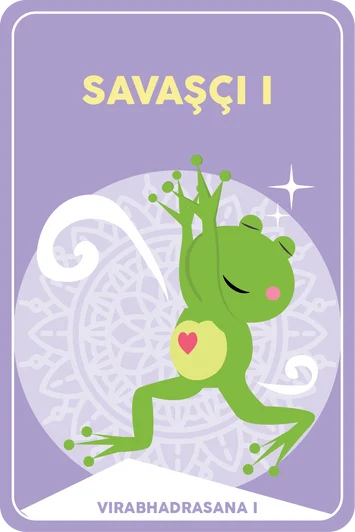Çocuk yoga asana hafıza kartı – poz 8