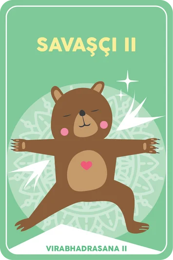 Çocuk yoga asana hafıza kartı – poz 10