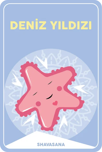 Çocuk yoga asana hafıza kartı – poz 11